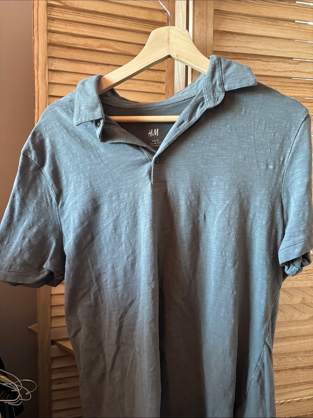 H&M Men's Short-Sleeve Polo Large